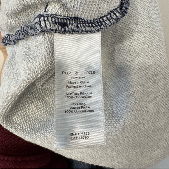 rag & bone Miramar Wide Leg Cotton Terry Pants Size S - Picture 14 of 15